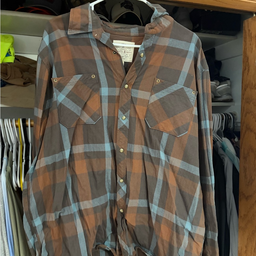 Stylish Men's Plaid Button Down Shirt